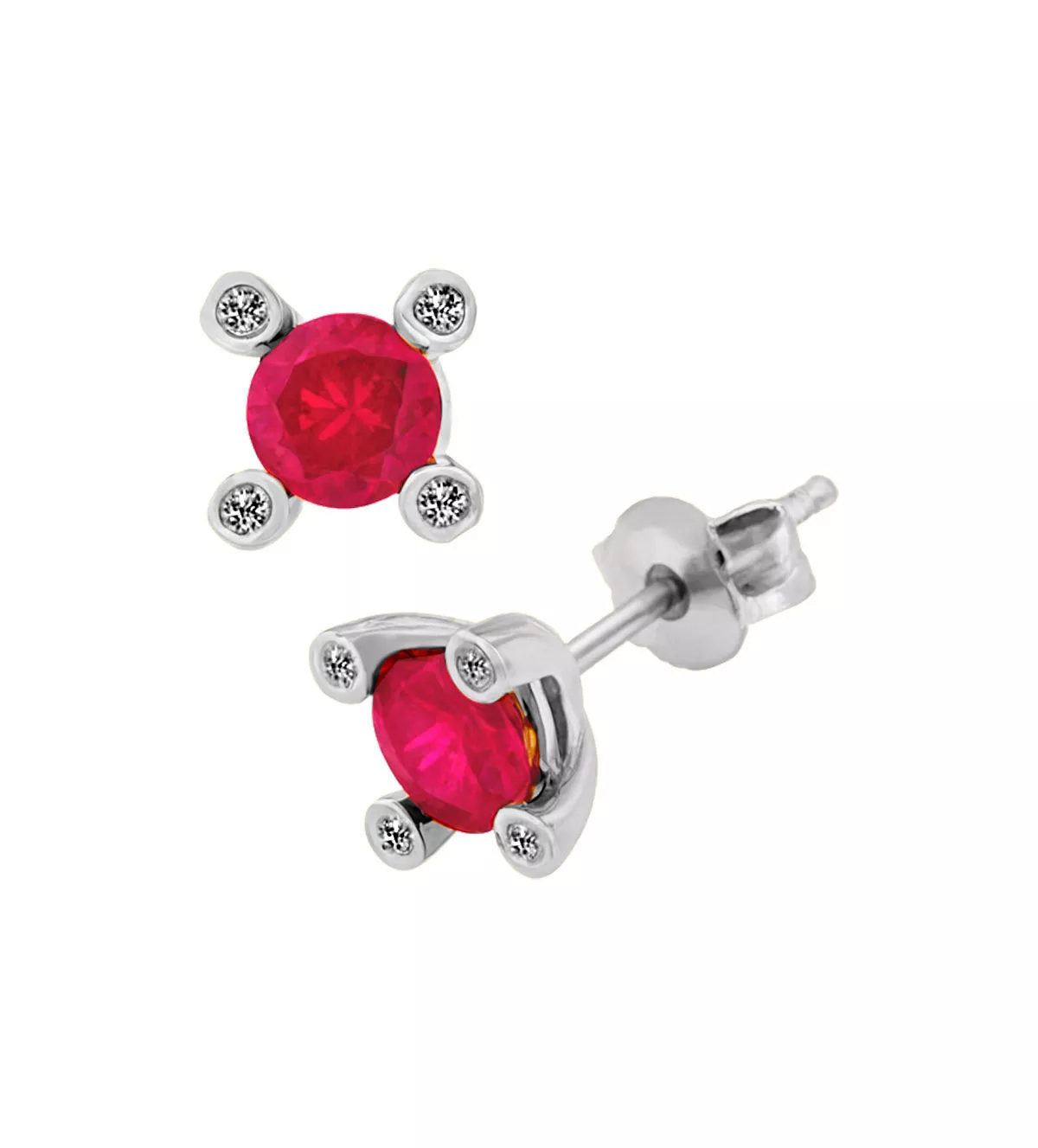 Pendientes de oro blanco con rubí en garra de circones. pendientes-de-oro-blanco-con-rubi-y-circones-308_031PFB-R.webp