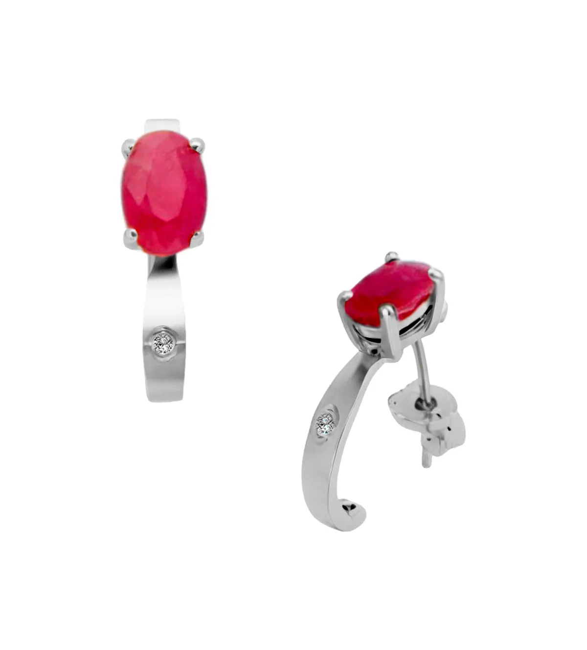 Pendientes de oro banco con rubíes 308_030PFB-R pendientes-de-oro-con-rubi-y-circon-308_030PFB-R