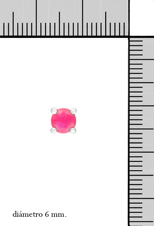 Pendientes oro blanco y rubíes finos en garra 4 patas pendientes de oro blanco 18k y rubies finos fotografia con medidas para parrilla web el rubi joyeros