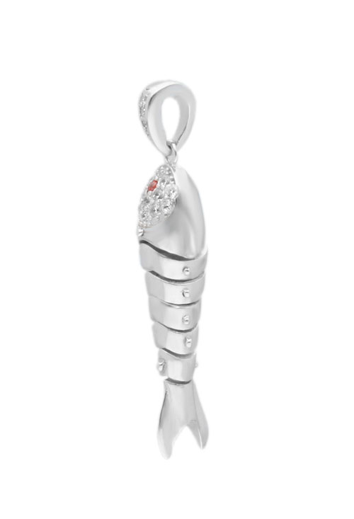 Colgante en plata de ley pez articulado 037_PESCADO-1 Colgante en plata de ley pez articulado 037_PESCADO-1 lateral