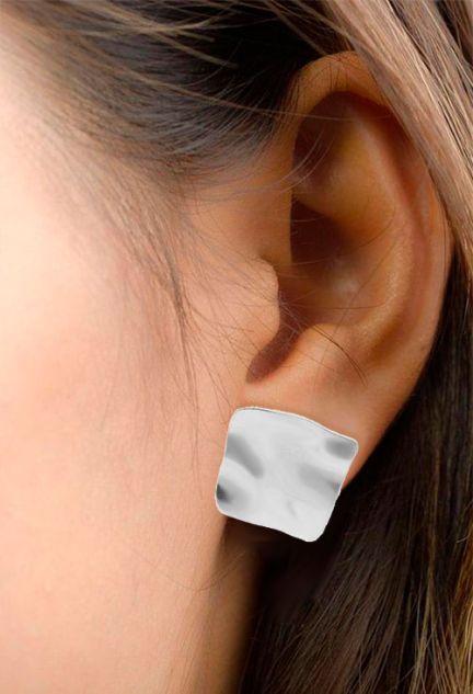 Pendientes de plata arete ondas 266_018801-1-1 puesto