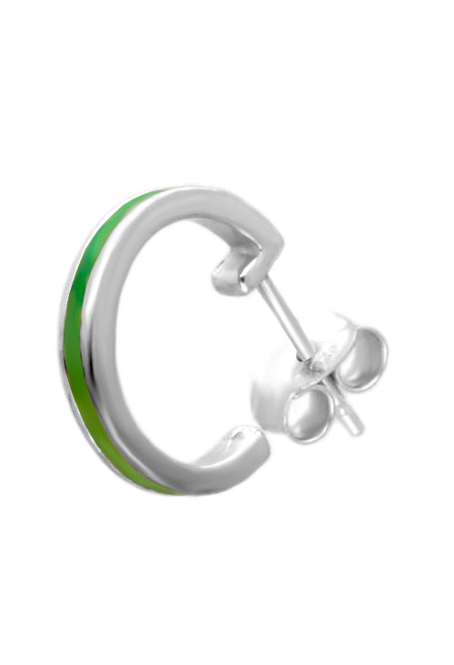 Pendientes de plata criollas con esmalte verde central 266_018841-1-1-15-VR Pendientes de plata criollas con esmalte central 266_018841-1-1-15-VR unidad