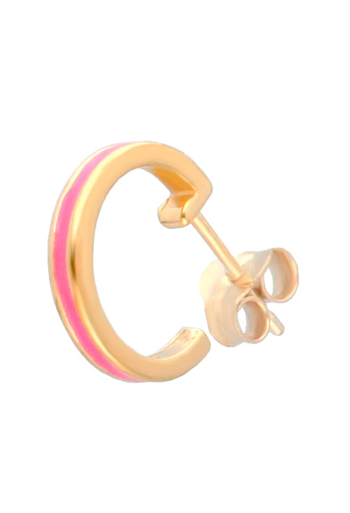 Pendientes de plata chapada con esmalte rosa 266_018841-2-1-15-RS Pendientes de plata chapada con esmalte rosa 266_018841-2-1-15-RS unidad