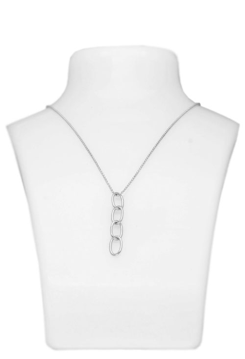 Gargantilla de plata cadena bolas y eslabones como motivo 266_028024-1-1 Gargantilla plata cadena bolas y eslabones como motivo 266_028024-1-1 en peto