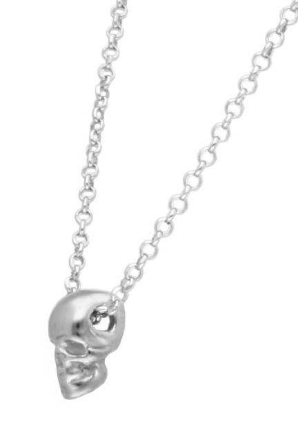Gargantilla de plata con motivo calavera eslabón rolo 266_028863-1-1 motivo