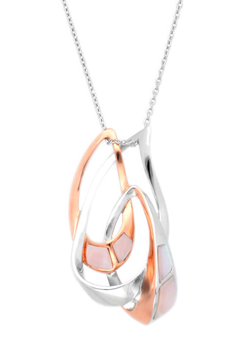 Gargantilla de plata colgante con madreperla 313_60864 Gargantilla de plata colgante con madreperla 313_60864