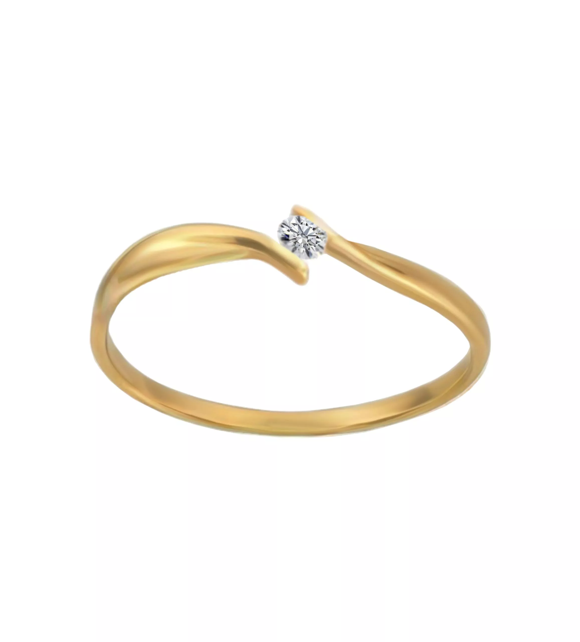 Anillo de compromiso oro amarillo 18K y diamante 289_03410213SFA