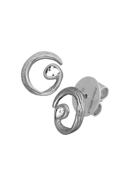 pendientes plata y diamantes jorge revilla vista de lado con sistemas de presion para pagina web el rubi joyeros