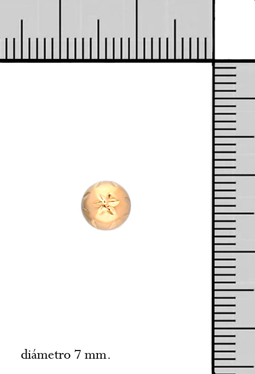 Pendientes en oro amarillo para niña 18k 019_1043-7 Pendientes en oro amarillo para niña 18k 019_1043-7 medidas