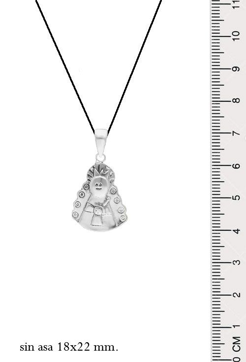 Medalla religiosa plata Virgen del Rocío "Porfi" 240_CP-VRM Medalla religiosa plata Virgen del Rocío "Porfi" 240_CP-VRM medida