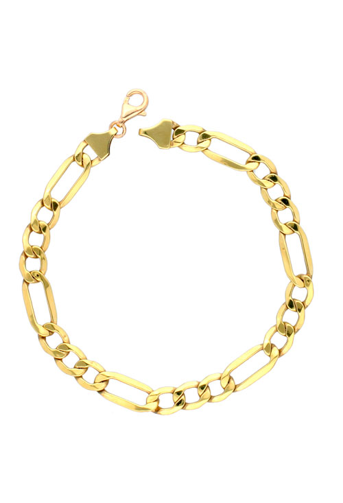 Pulsera oro 9K eslabón combinado 3x1 296_9K391-059 pulsera oro 18 ktes para niña comunion eslabones combinados 3x1 foto principal 243_391-00062