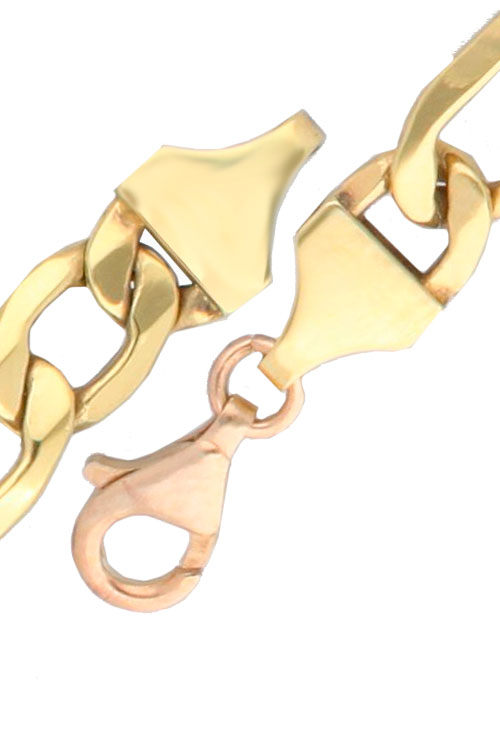 Pulsera oro 9K eslabón combinado 3x1 296_9K391-059 Pulsera oro 9K eslabón combinado 3x1 296_9K391-059 detalle cierre