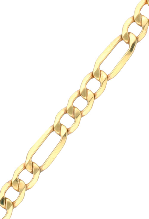 Pulsera oro 9K eslabón combinado 3x1 296_9K391-059 Pulsera oro 9K eslabón combinado 3x1 296_9K391-059 detalle eslabón