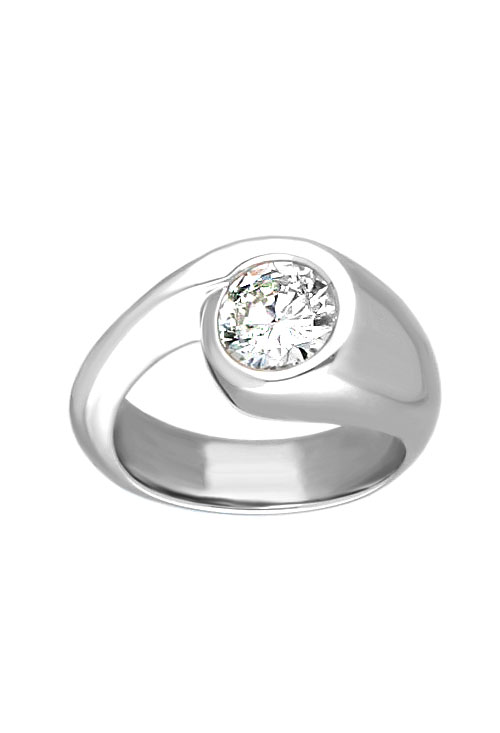 Anillo de compromiso oro blanco solitario tank anillo compromiso solitario diamante de 1,32 quilates vista principal para web el rubi joyeros