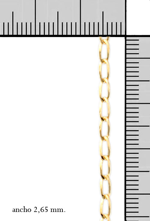 Cadena oro amarillo 18 kilates modelo bilbao 292_03-C3064 medidas