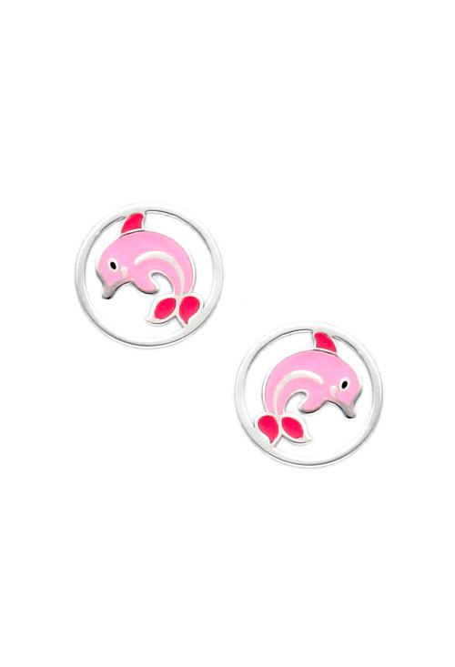 Pendientes plata ley para niña delfines 240_PPL-DELF-R Pendientes plata ley para niña delfines 240_PPL-DELF-R