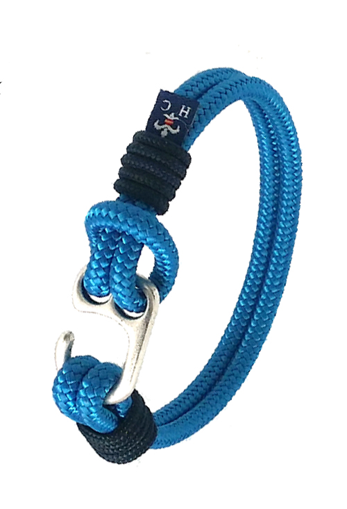 Pulsera en codón náutico azul detalle en azul marino PHF-127-1K-2AA