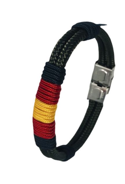 Pulsera España cordón náutico verde PHF-126-8T-7AAC