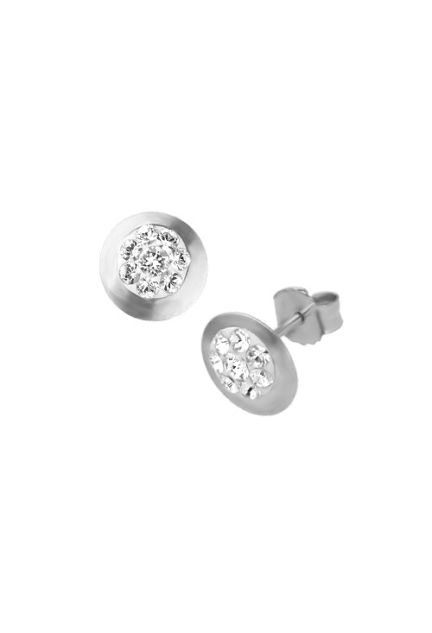 pendientes oro blanco 18k con circonitas foto para web el rubi joyeros toma frontal y lateral