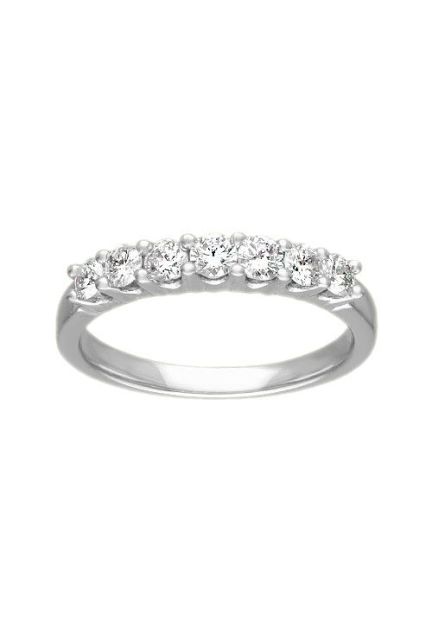 anillo compromiso oro blanco 18 kilates con diamantes talla brillante siete en total modelo media alianza en garrras foto para web el rubi joyeros toma principal