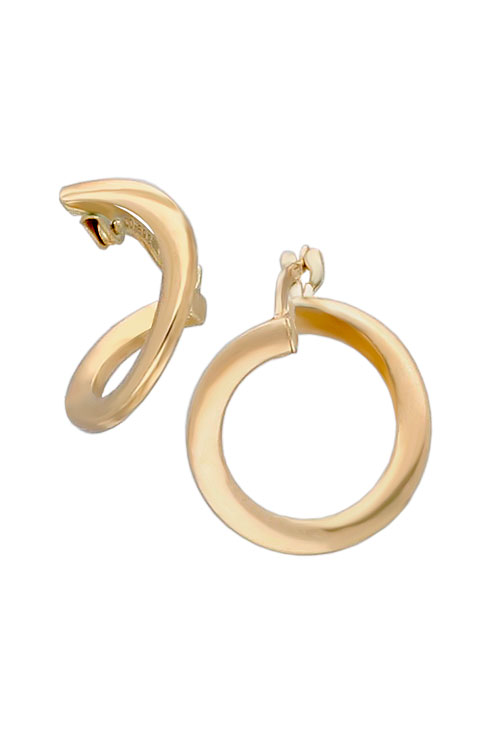 Pendientes oro aros contrapeados oro 18 kilates 314_4790 pendientes de aro contrapeado foto principal oro amarillo 18 kilates