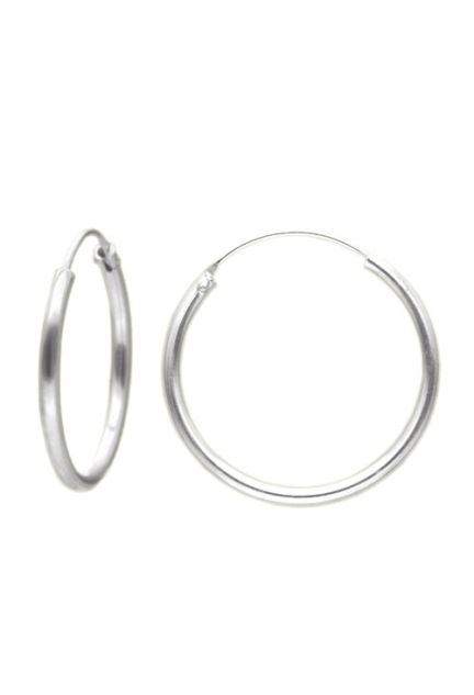 pendientes de aro plata de ley de 18 mm de diámetro con cierre de púa, fotogragia para web el rubi joyeros toma principal