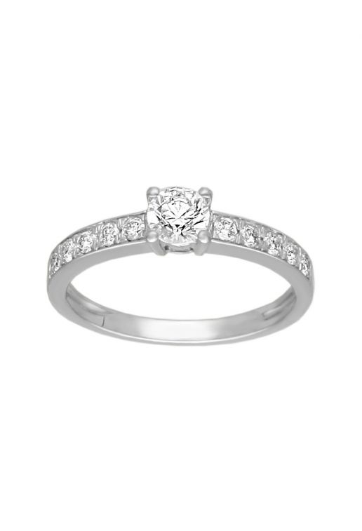 Anillo de compromiso solitario hibrido oro blanco 18k y diamantes 243_RHT-APAIA anillo compromiso oro blanco y diamantes web el rubi joyeros foto frontal