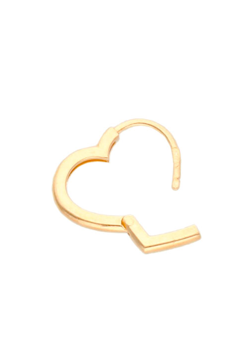 Pendientes oro 18k criolla corazón 030_3935 pendientes de aro forma corazon oro 18k fotografia detalle cierre web el rubi joyeros