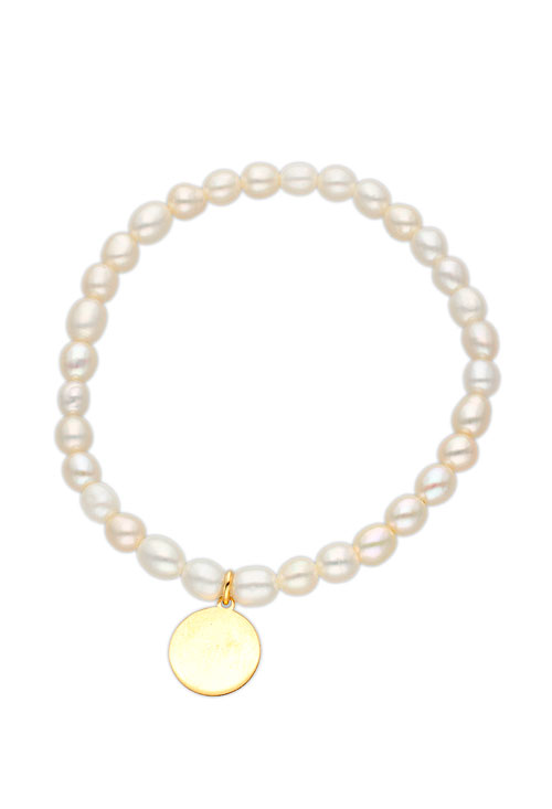 Pulsera perlas cultivadas con disco liso para grabar 030_2259-EC-43 pulsera perlas cultivadas y disco oro 18k fotografia para web el rubi joyeros toma principal