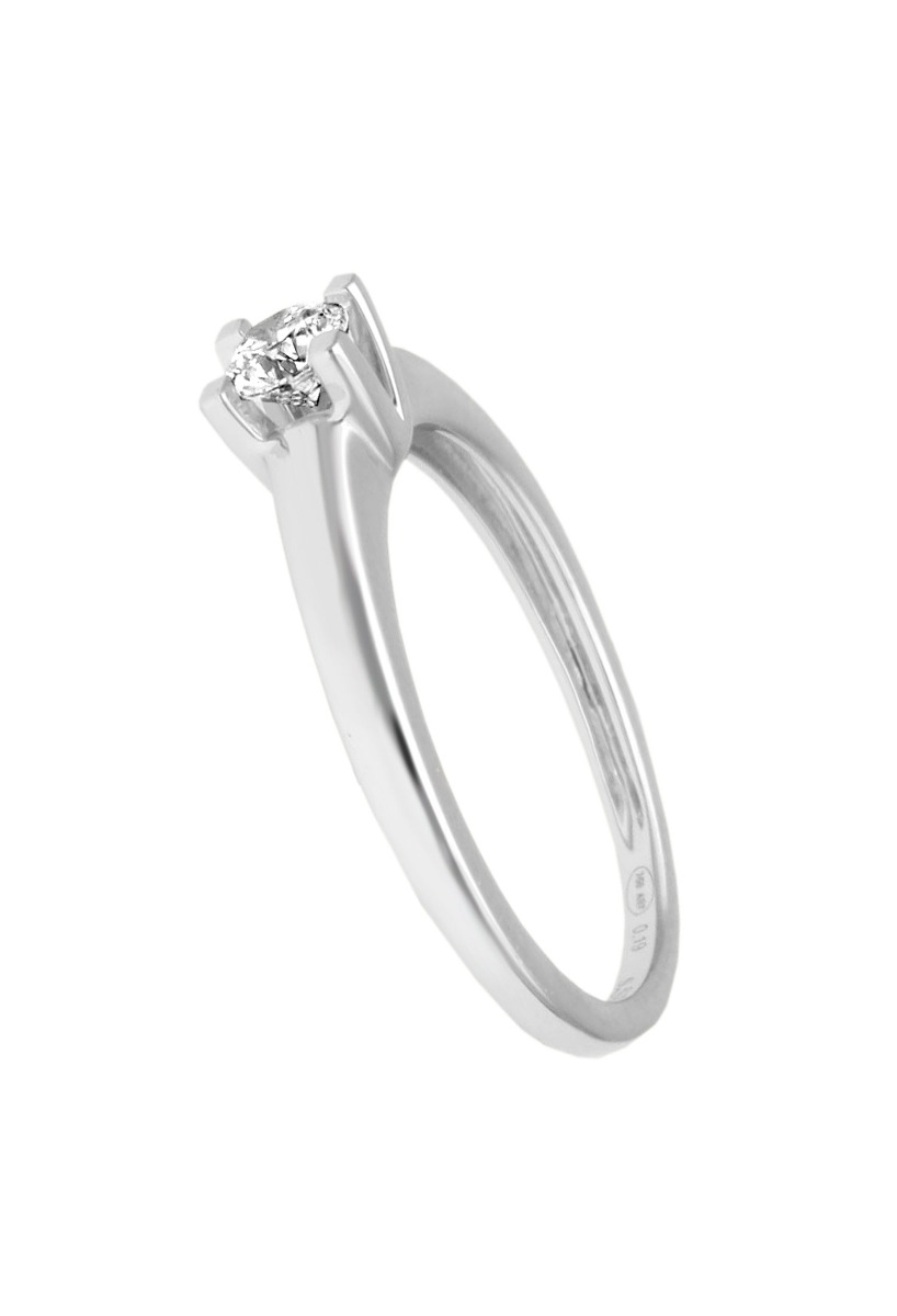 Anillo de compromiso oro blanco 18k y diamante solitario garra 243_317-00157 anillo compromiso tipo solitario realizado en oro blanco de primera ley 18 kilates con diamante de 0.20 quilates fotografias para web de el rubi joyeros toma lateral