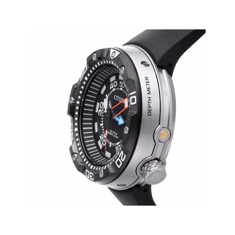 Reloj buceo Citizen Eco Drive Promaster Aqualand BN2024-05E Reloj buceo Citizen Eco Drive Promaster Aqualand BN2024-05E detalle lateral