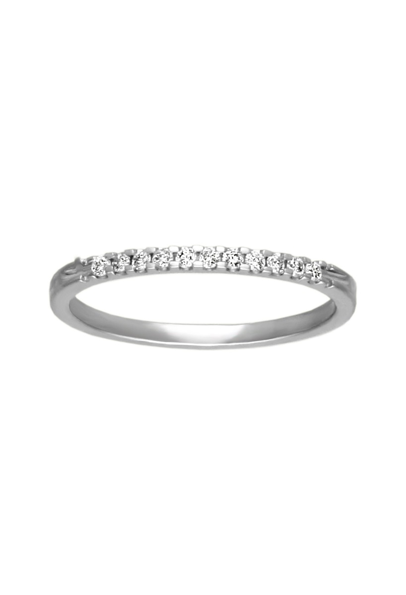 Anillo de compromiso media alianza oro blanco y brillantes 243_HTA-AAERH anillo compromiso oro blanco 18 kilates media alianza 12 diamantes talla brillante fotografia frontal para web el rubi joyeros