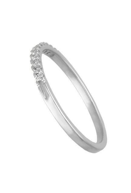 anillo compromiso oro blanco 18 kilates media alianza 12 diamantes talla brillante fotografia lateral para web el rubi joyeros