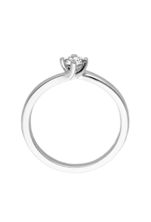 anillo compromiso oro blanco 18 kilates y diamante talla brillante garra de cuatro patas en brazo cruzado foto para web el rubi joyeros toma cenital