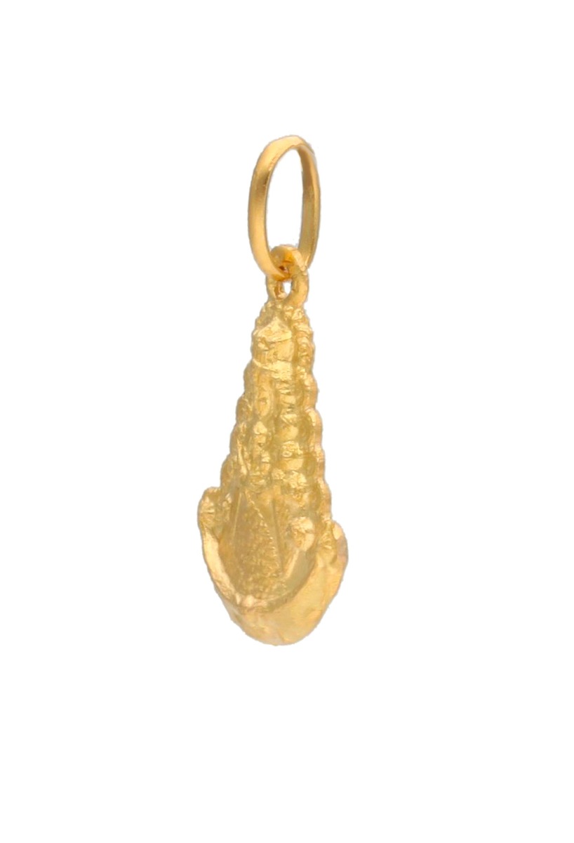 medalla oro amarillo 18k maciza Virgen del Rocio foto parte lateral para parrilla web el rubi joyeros
