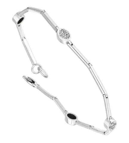 pulsera de oro blanco 18k con diamantes naturales 038_LO-017-22-MY03