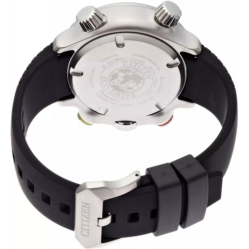 Reloj buceo Promaster Citizen Eco Drive titanio BN4021-02E Reloj buceo Promaster Citizen Eco Drive titanio BN4021-02E tapa trasera