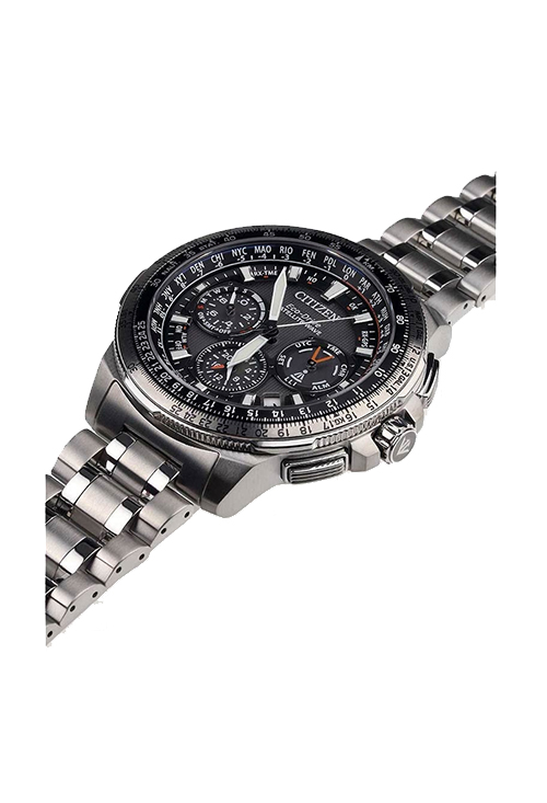Reloj Citizen Satelite Wave titanio Duratec Eco Drive CC9020-54E perfil
