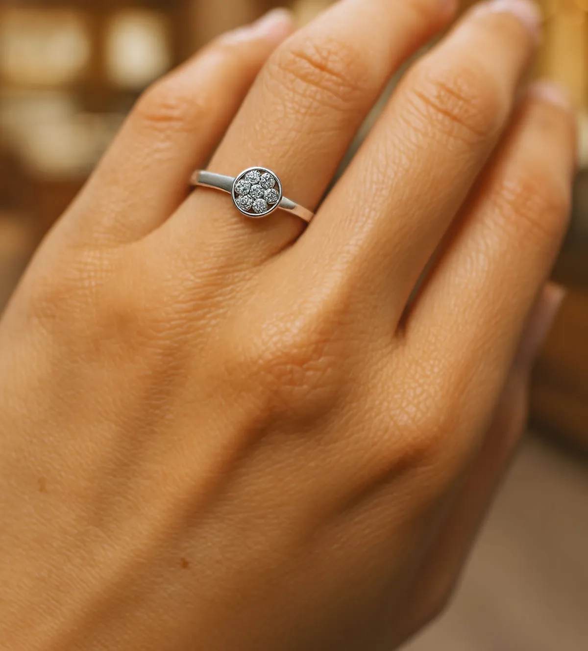 Anillo de compromiso oro blanco roseta 243_RLT-APSES anillo-de-compromiso-oro-blanco-18k-y-diamantes-243_RLT-APSES modelo mano