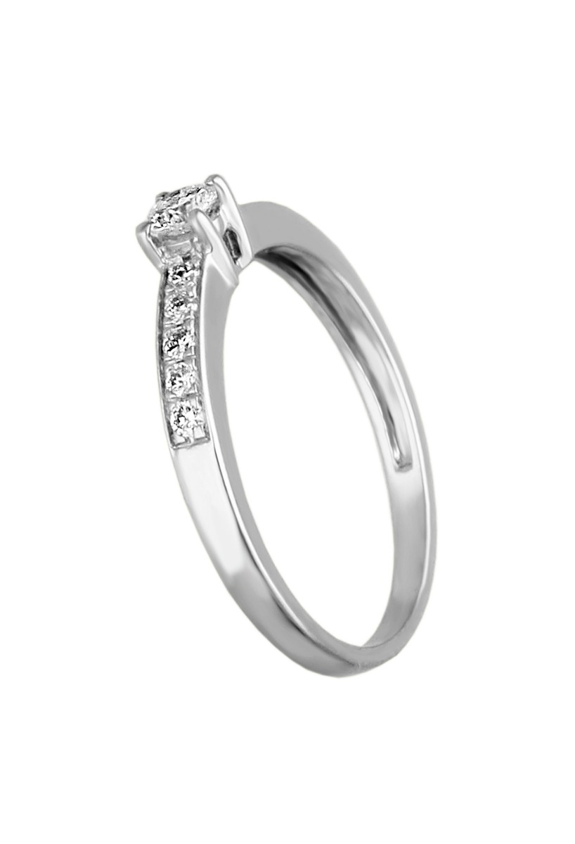 Anillo de compromiso oro blanco con diamantes 243_RHT-APREA anillo de compromiso oro blanco 18 kilates con diamantes peso total 0,30 quilates fotografia lateral para parrilla web joyeria online el rubi joyeros