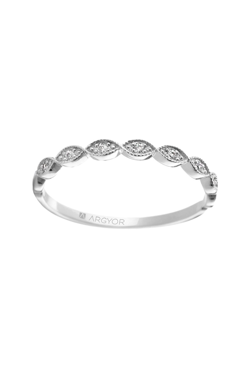Anillo compromiso oro blanco 18k y diamantes media alianza 7 diamantes  045_74B0071