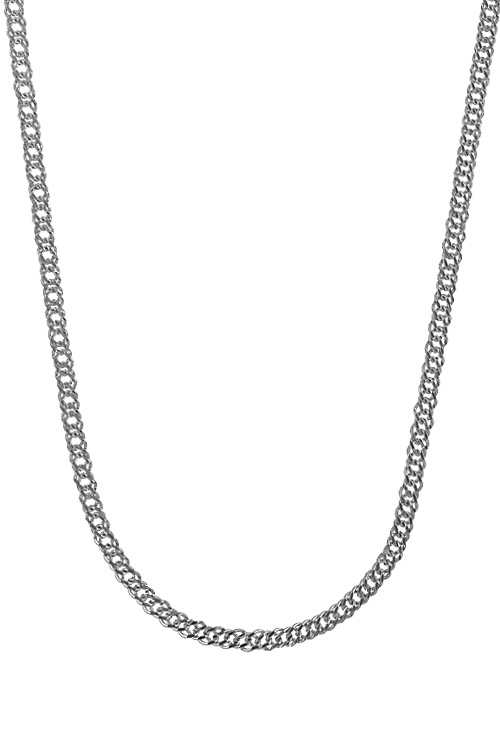 cadena de plata gargantilla de 40 cm vista frontal 234_DROMBO50-40