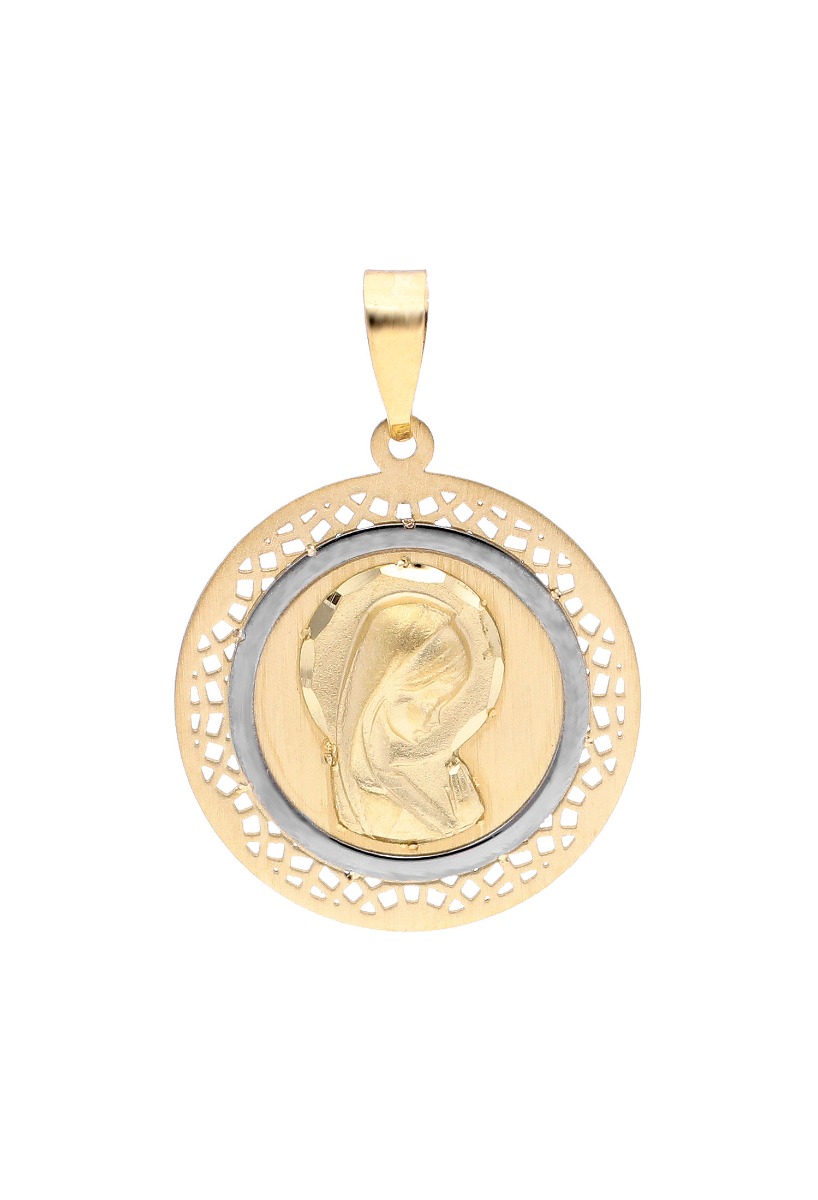 medalla oro amarillo 18k maciza Virgen del Rocio foto parte delantera para parrilla web el rubi joyeros