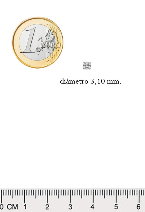 Pendientes de garras oro blanco 18k y diamantes 243_HOO-AAPPP pendientes de garra oro blanco 18 kilates con diamantes talla brillante de 0,13 quilates cada uno fotografia medidas para utilizar en la web el rubi joyeros