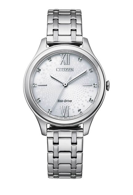 Reloj para mujer Citizen eco-drive caja y brazalete en acero EM0500-73A