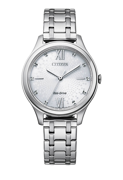 Reloj para mujer Citizen eco-drive caja y brazalete en acero EM0500-73A