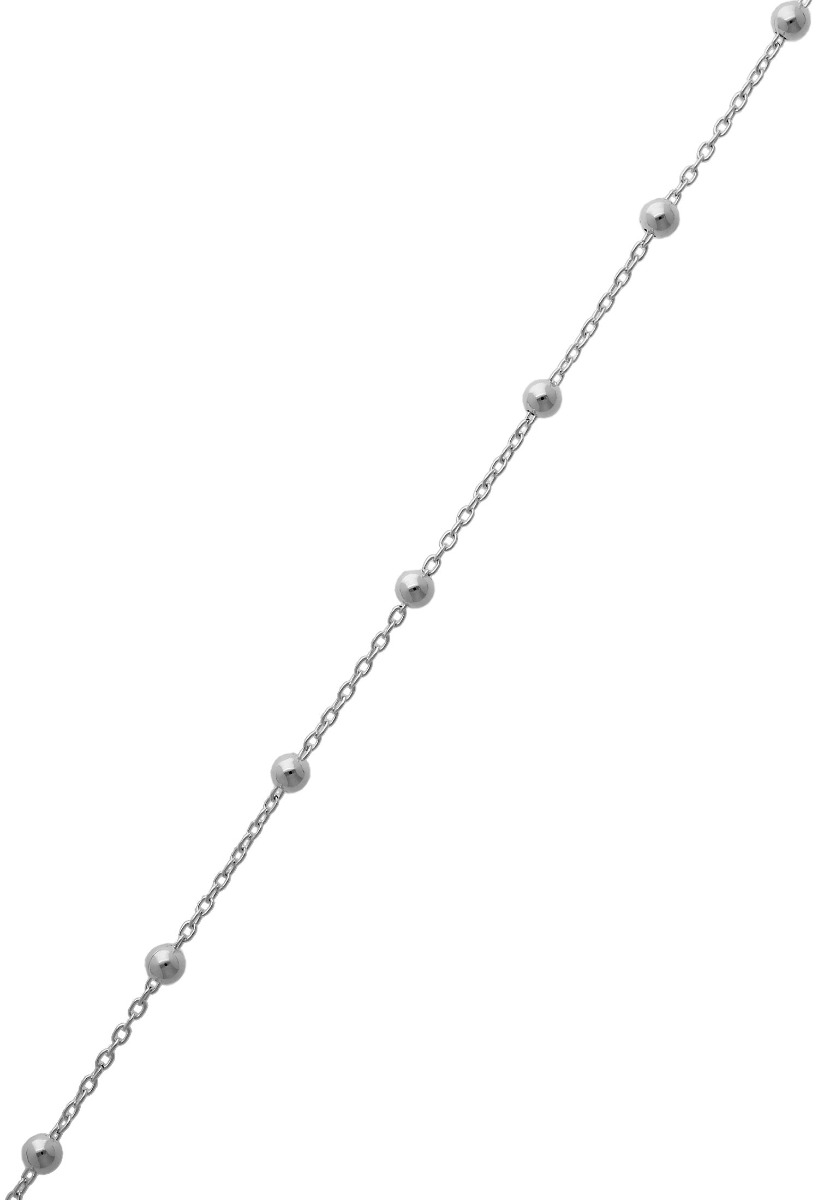 Gargantilla de plata entrepiezas bolas de 4 mm 127_AG-FB(1-1)50-45 gargantilla de plata cadena forzada con bolas de 4 mm fotografia principal