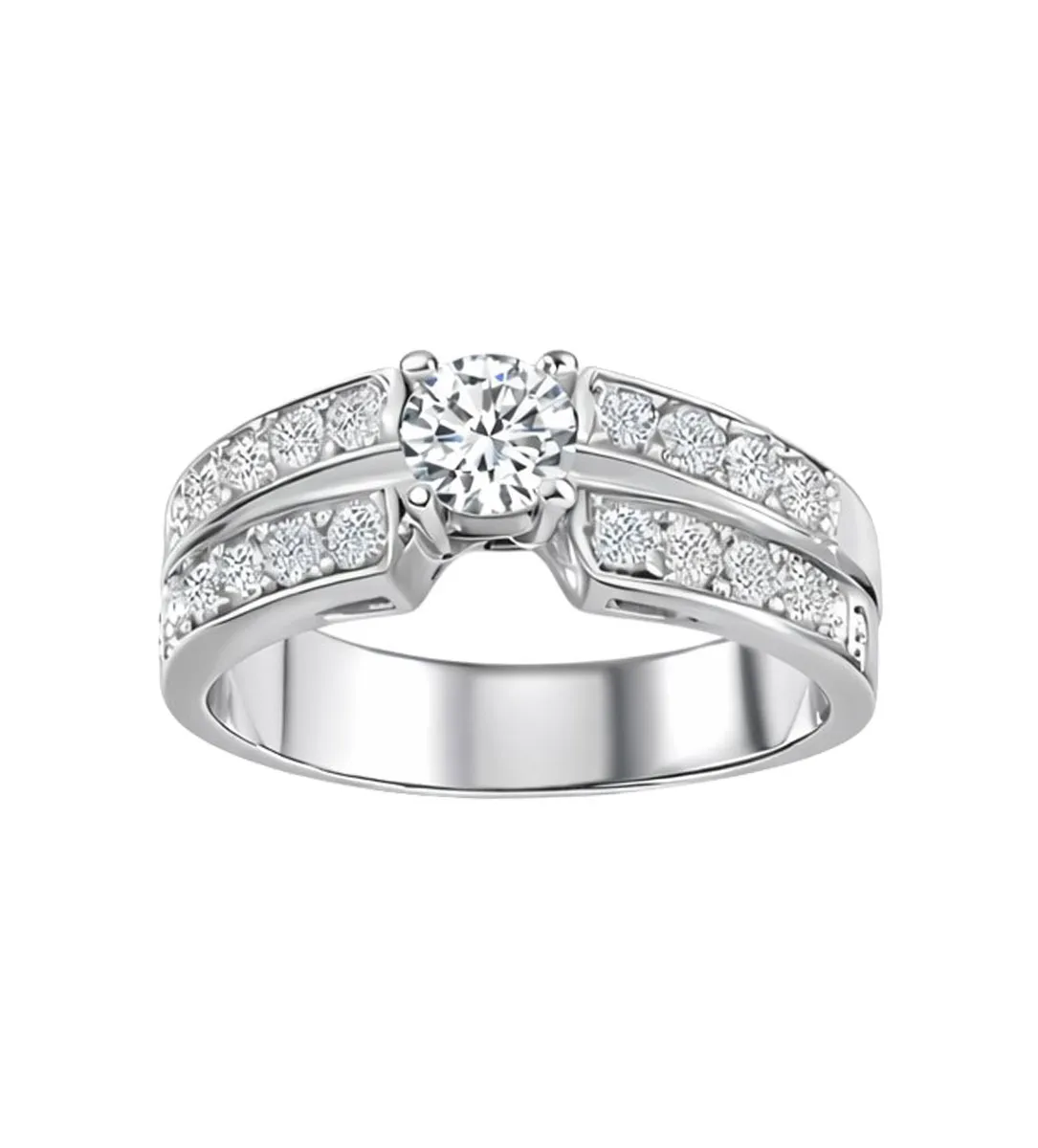 Anillo de compromiso oro blanco 18k y brillantes 231_W748R anillo de compromiso oro blanco y brillantes 231_W748R