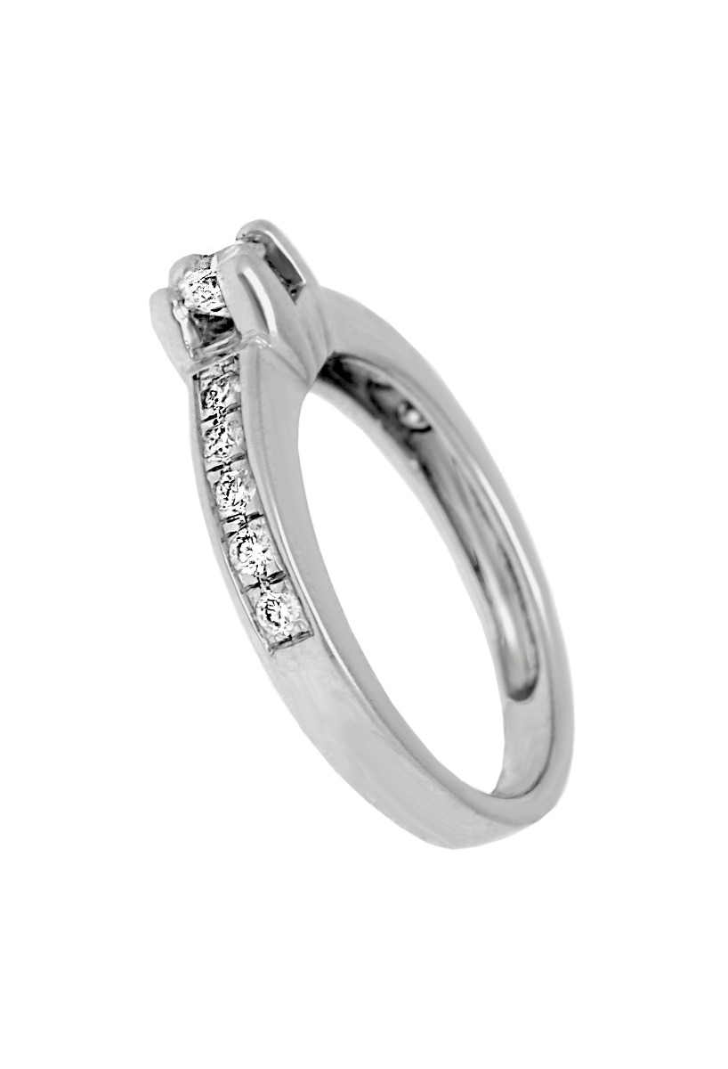anillo compromiso oro blanco 18 kilates con diamantes fotografia para web el rubi joyeros toma de lado