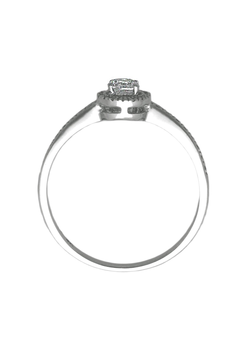 Anillo de compromiso oro blanco y diamantes ORLADO anillo de compromiso oro blanco y diamantes modelo orlado fotografia para parrilla web el rubi joyeros toma cenital